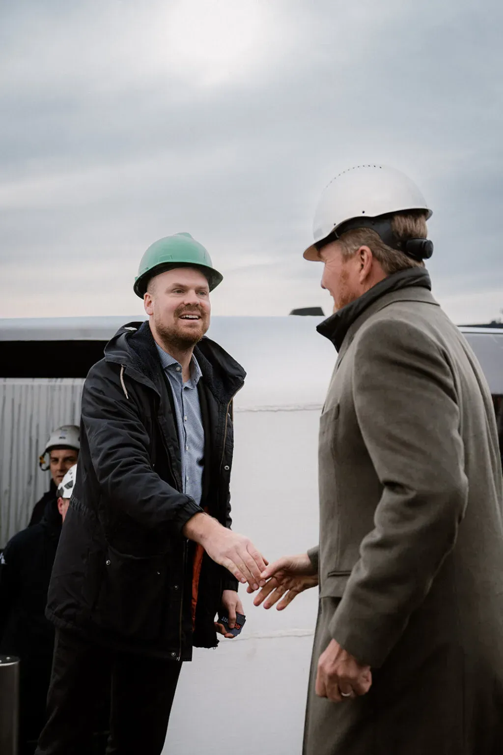 A royal visit to the Ferry of the Future on the water.