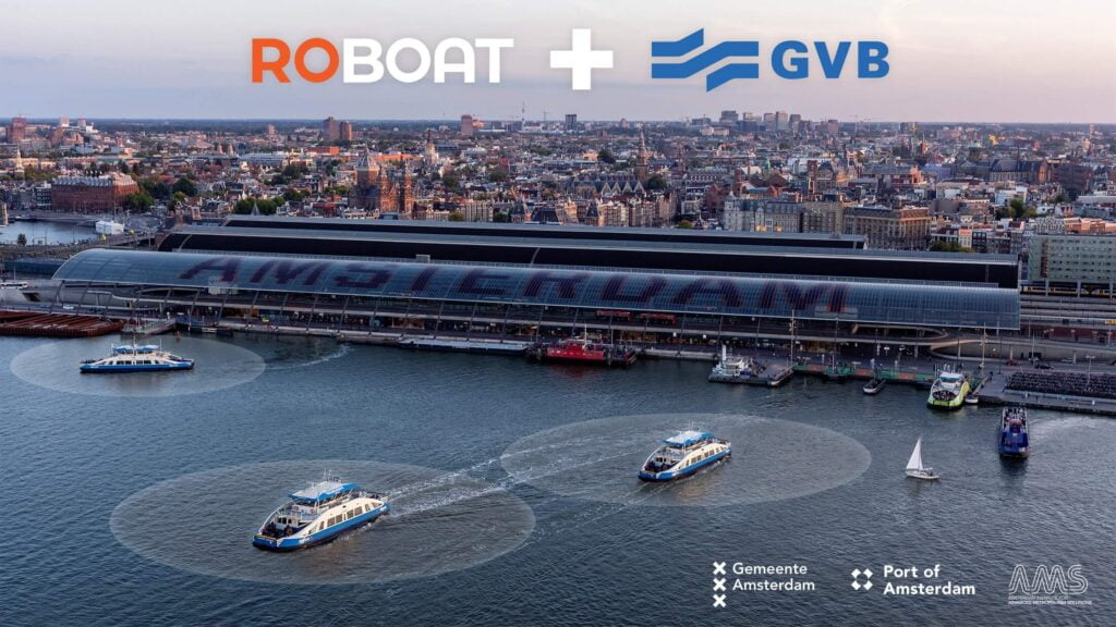 Roboat starts collaborating with GVB to improve the safety on the Amsterdam IJ river by adding Roboat situational Awareness to the GVB ferries.